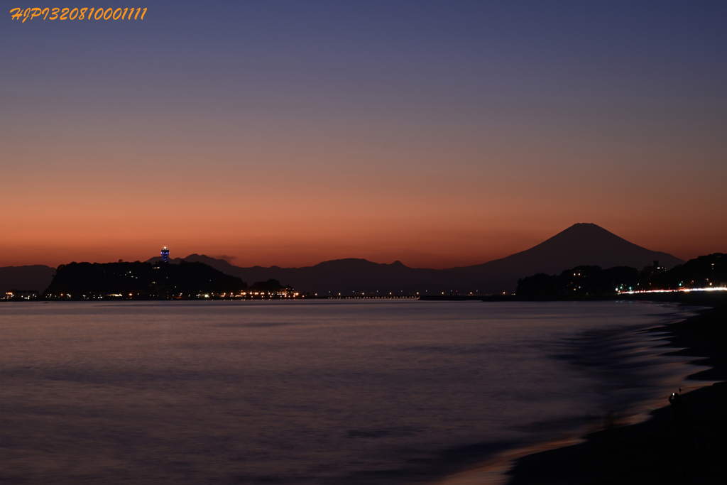 江の島の夕景