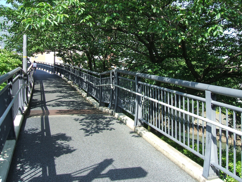 青いトンネル