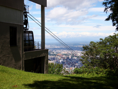 中腹で臨む札幌市街