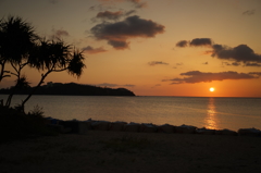夕日