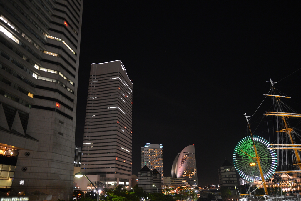 みなとみらいの夜景