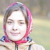 Portrait of a girl in a park.