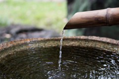 水波...＠清澄庭園 