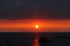 甑島に沈む夕陽２