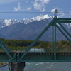 鉄橋と爺が岳