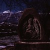 石仏と常念岳