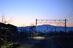 大糸線の夜明け　（京都旅行日記）