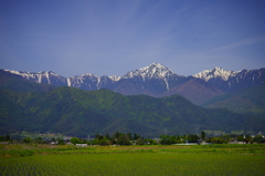 常念岳眺望