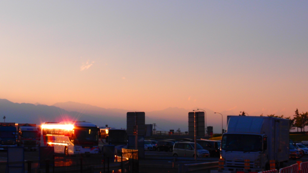 SAの夕暮れ