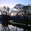 水車小屋の夕暮れ　