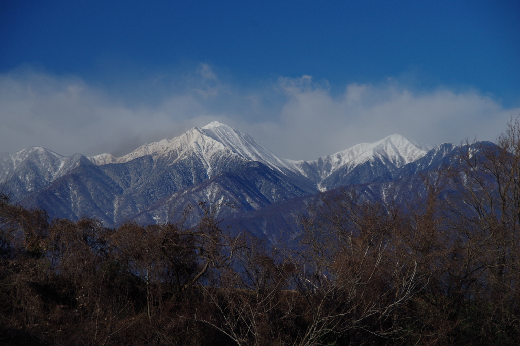 常念岳の朝　２