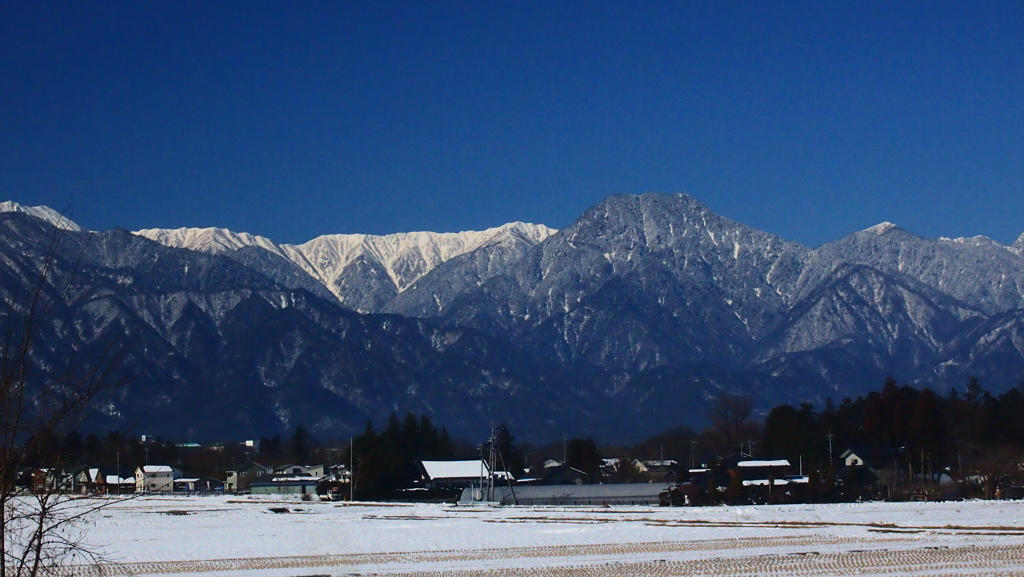 有明の山　安曇野百景