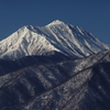 聳える常念岳
