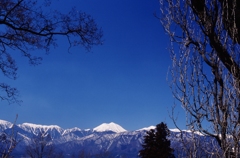 冠雪の常念岳