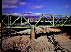 初冬の白馬連峰　（フィルムの残像）