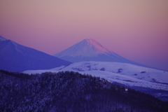 夕焼けの富士