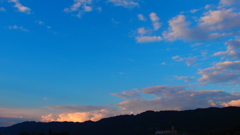 東の空に