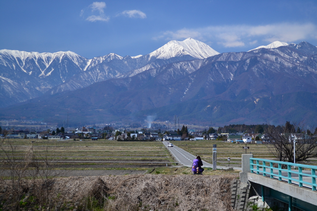 常念岳晴れ姿