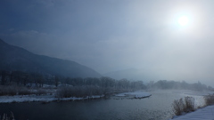 冬のノフラージュ　川面