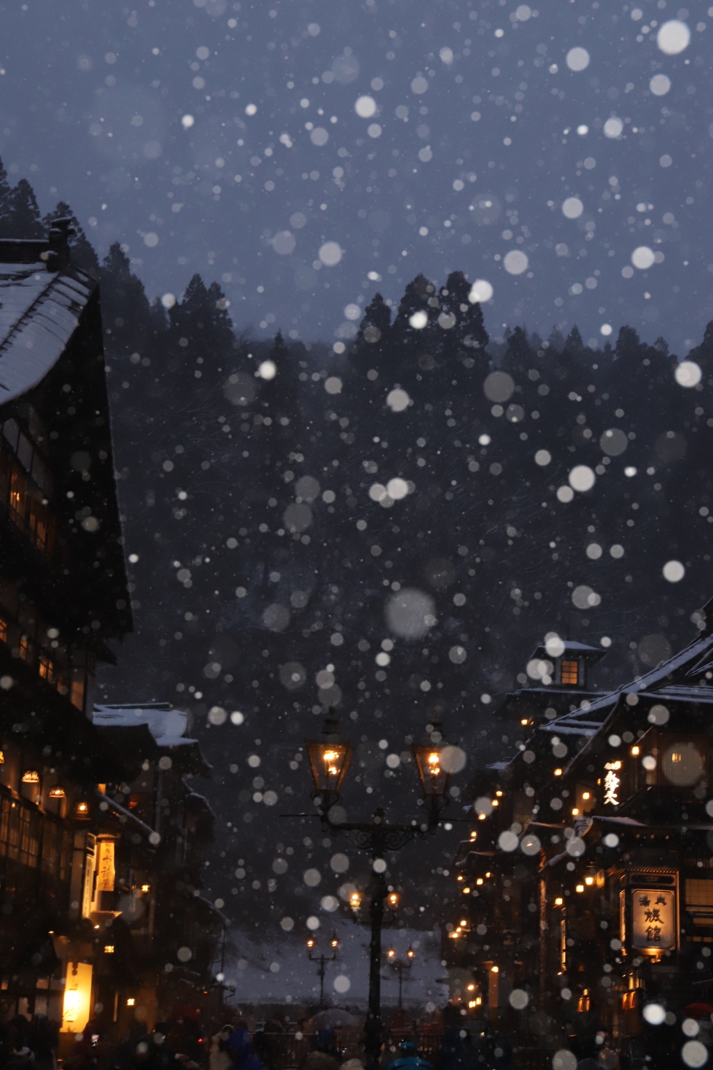 雪の銀山温泉