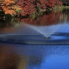 秋の噴水