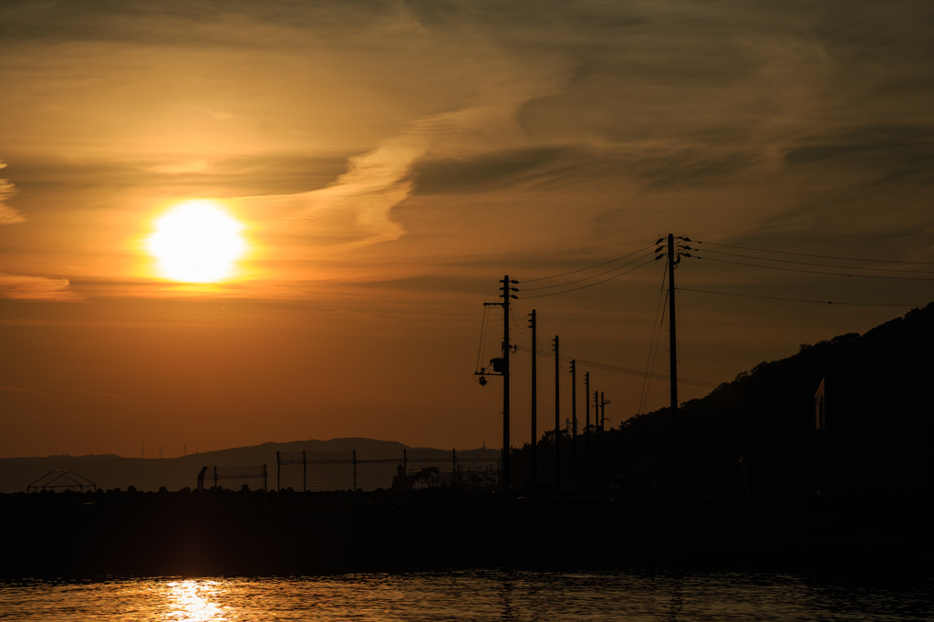 須磨の海-夕景-