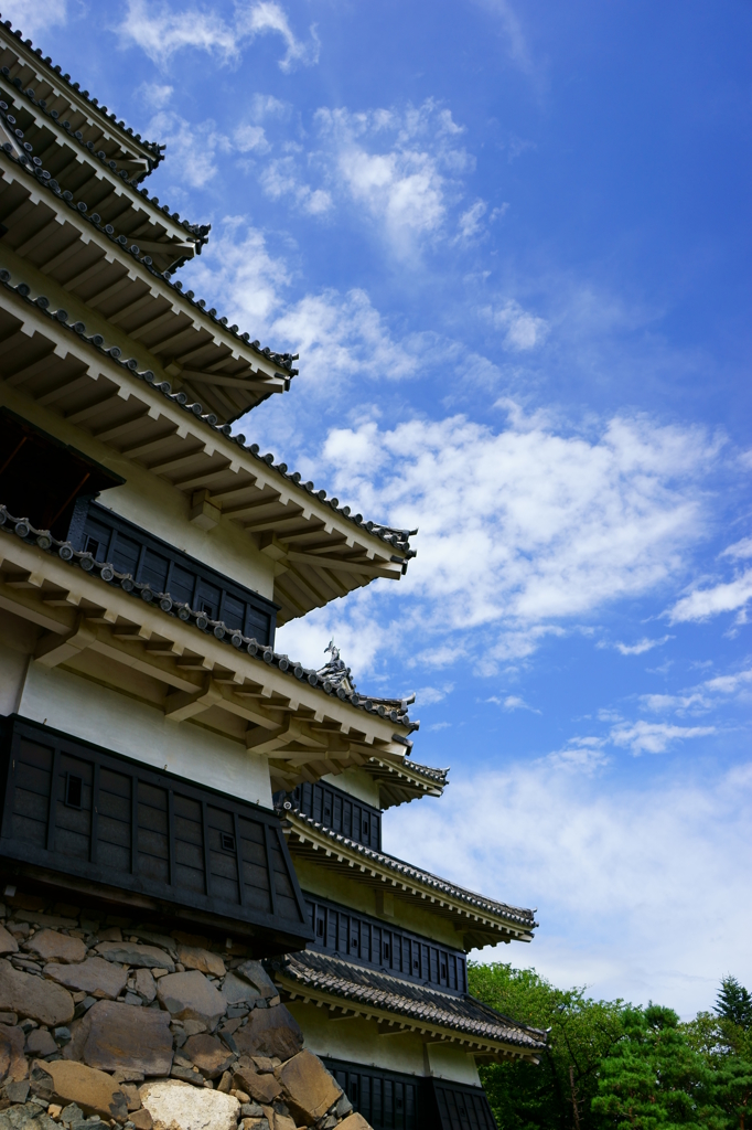 お城と青空