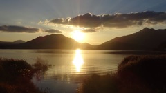 旅中の夕陽