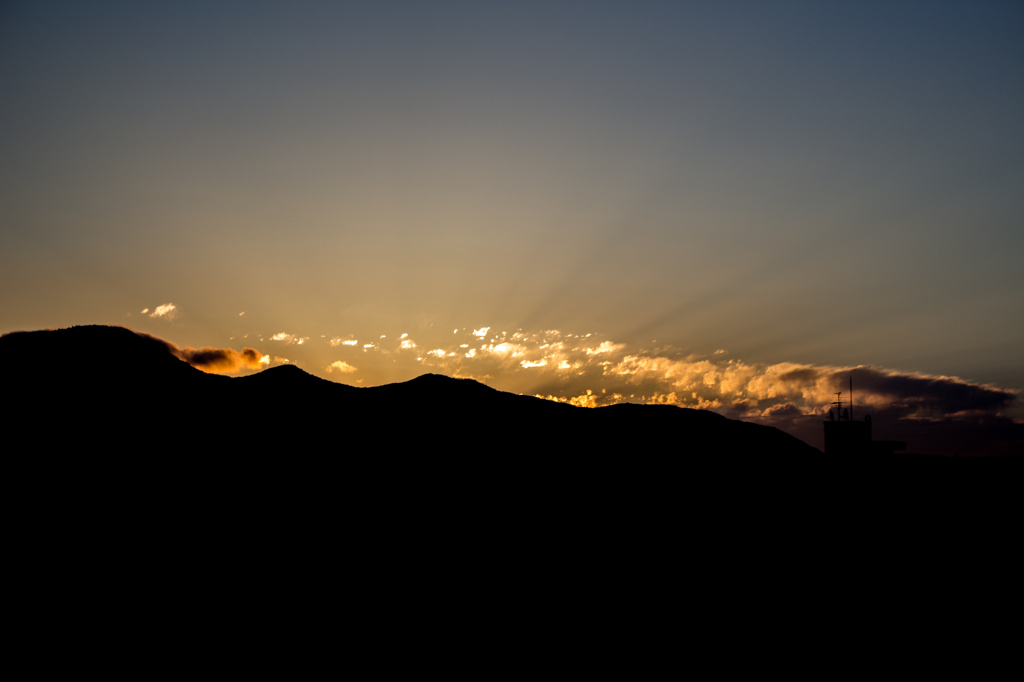 夕焼けキラキラ
