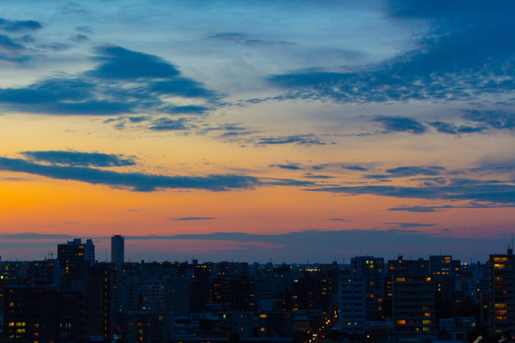 夕景：札幌