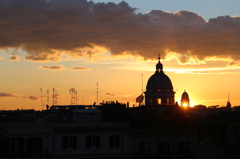 ローマの夕焼け