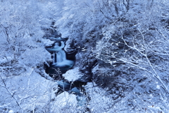 鳳鳴四十八滝 雪景色