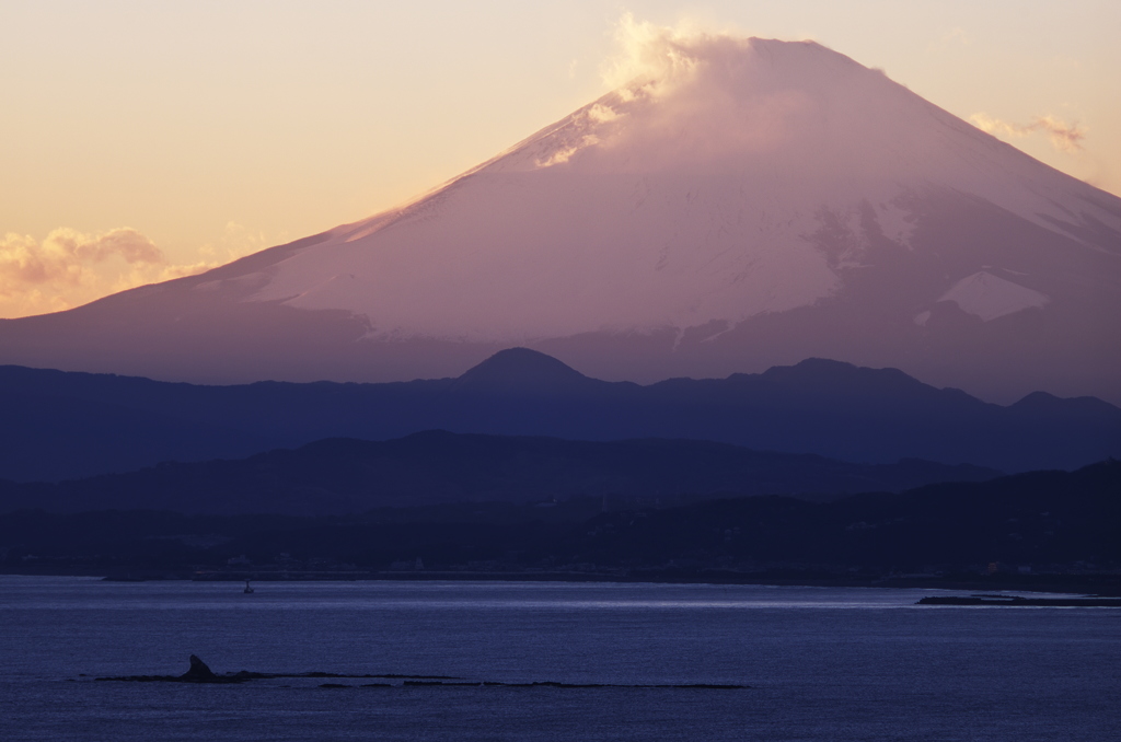夕富士