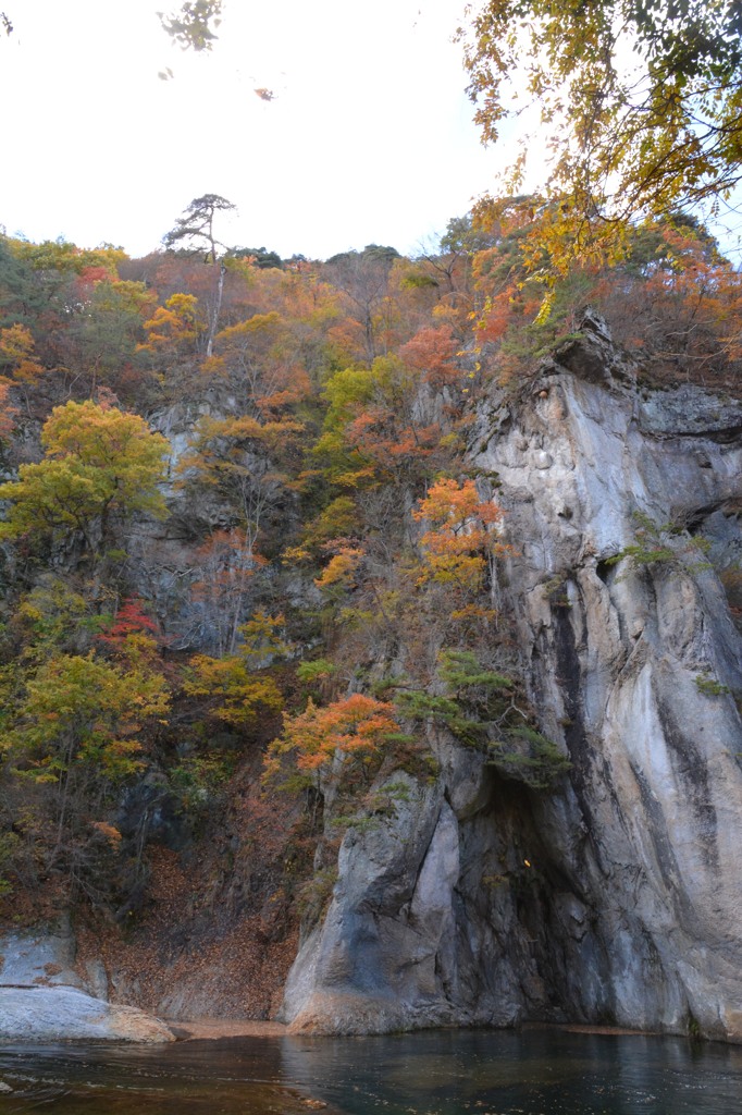 岩場も派手ね！