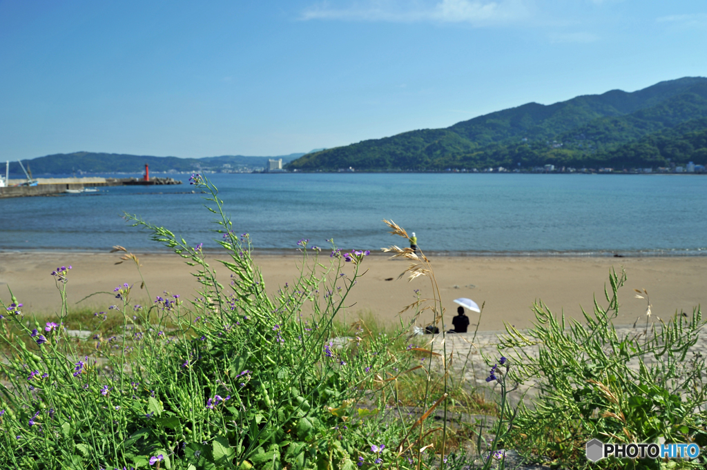 宇佐美海岸にて２