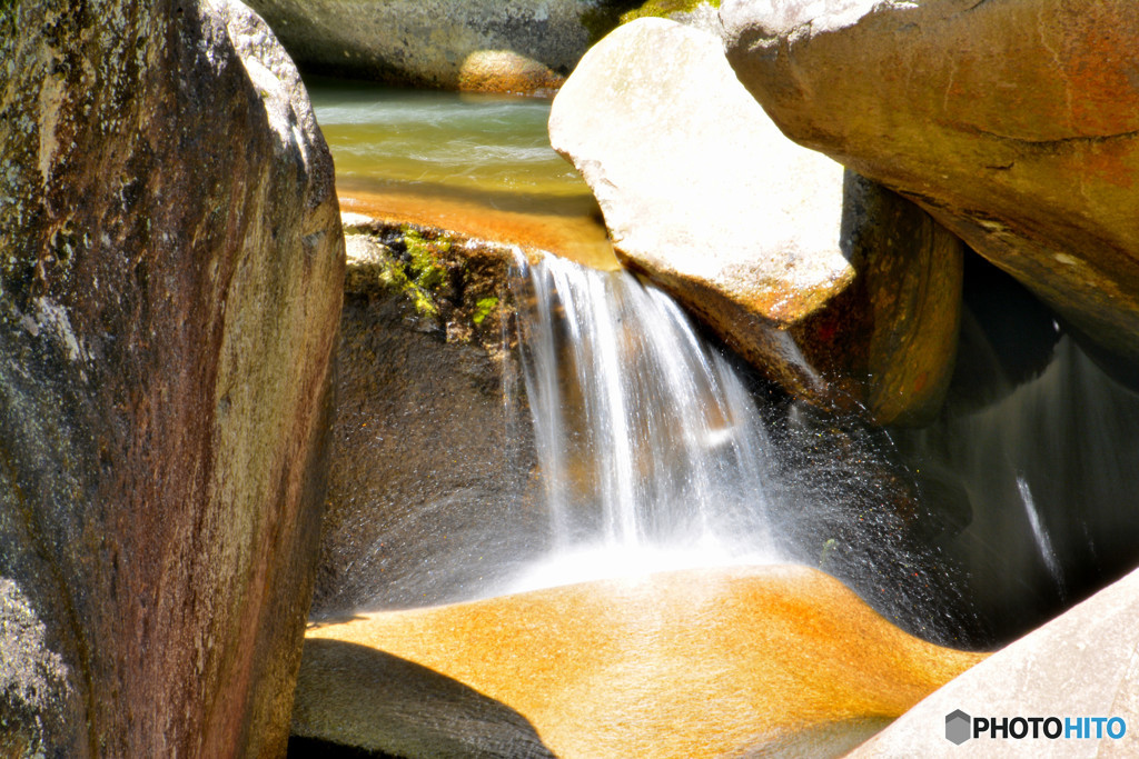 「涼」　昇仙峡にて