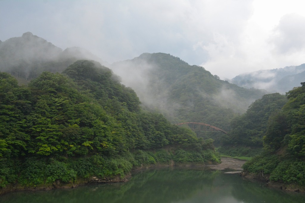 那須塩原　もみじ谷大吊橋から１