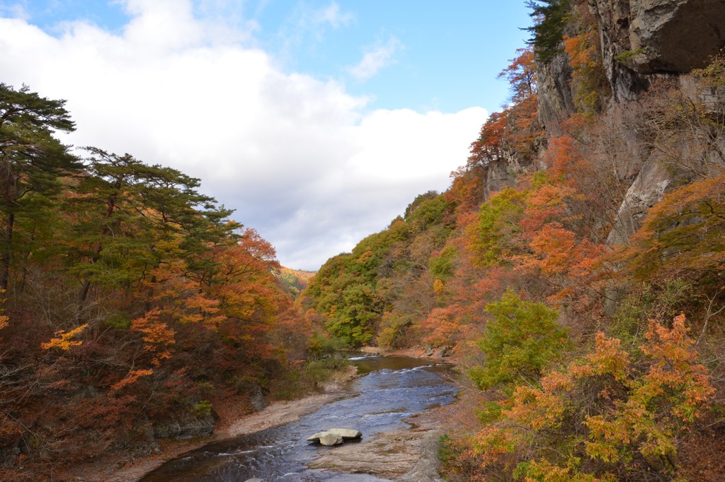 吹割の滝、遊歩道から２