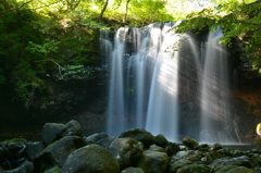 乙女の滝にサンシャイン！　栃木県