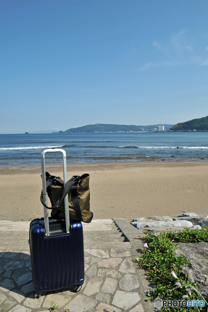 宇佐美海岸にて４