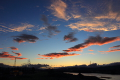 晩夏の夕空