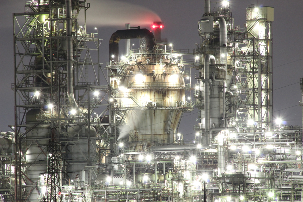 Oil plant at midnight 8