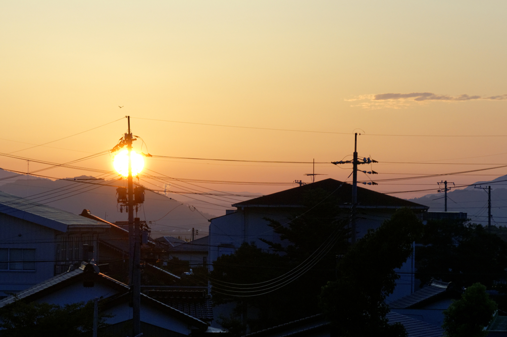 自宅から日の出