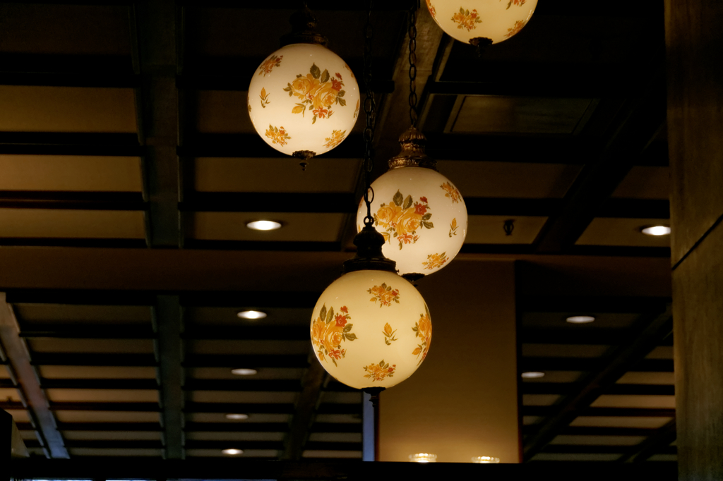 頭上の花