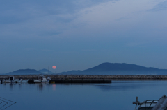 大海漁港からの月夜Ⅱ
