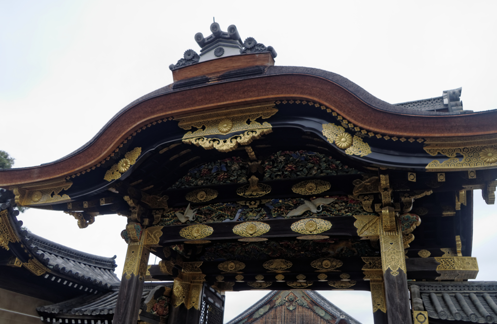 雨の二条城