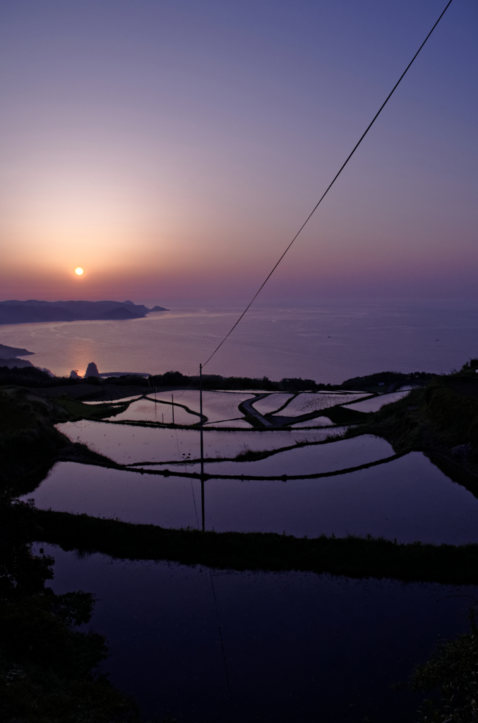 棚田の夕暮れ　Ⅳ