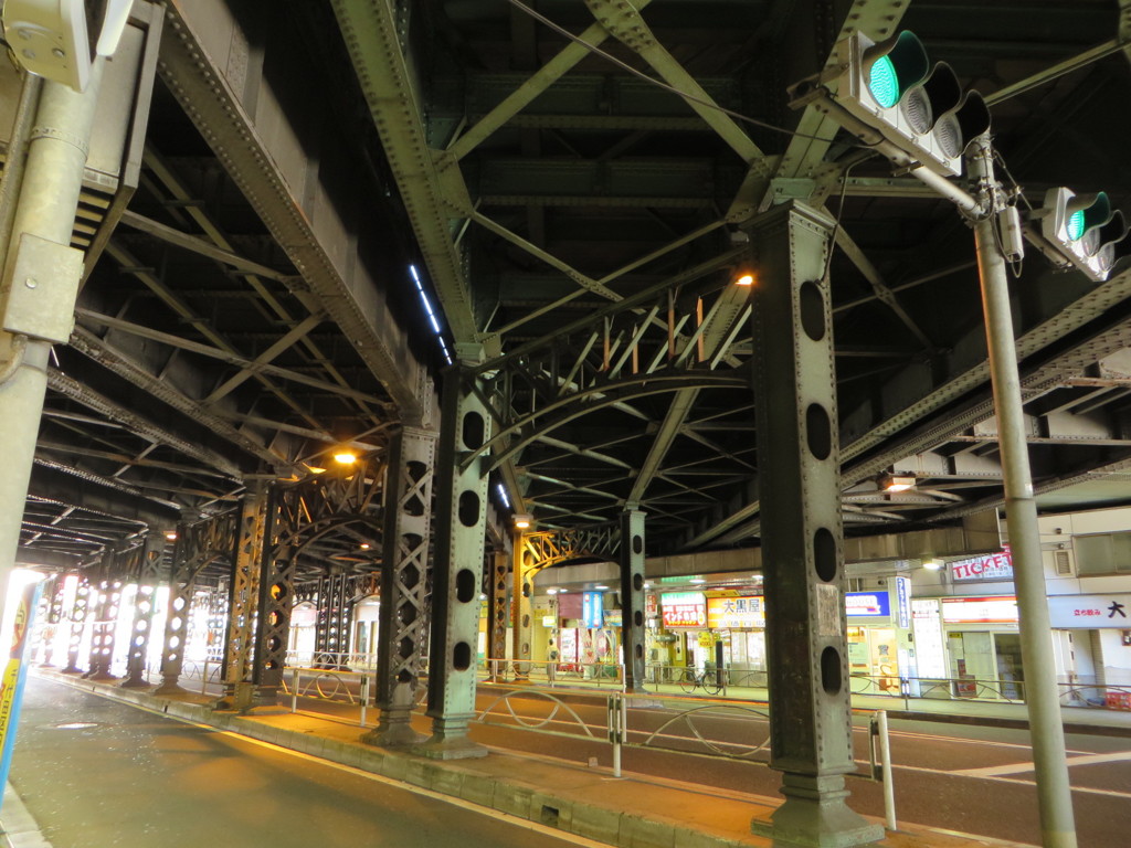 休日の神田駅ガード下