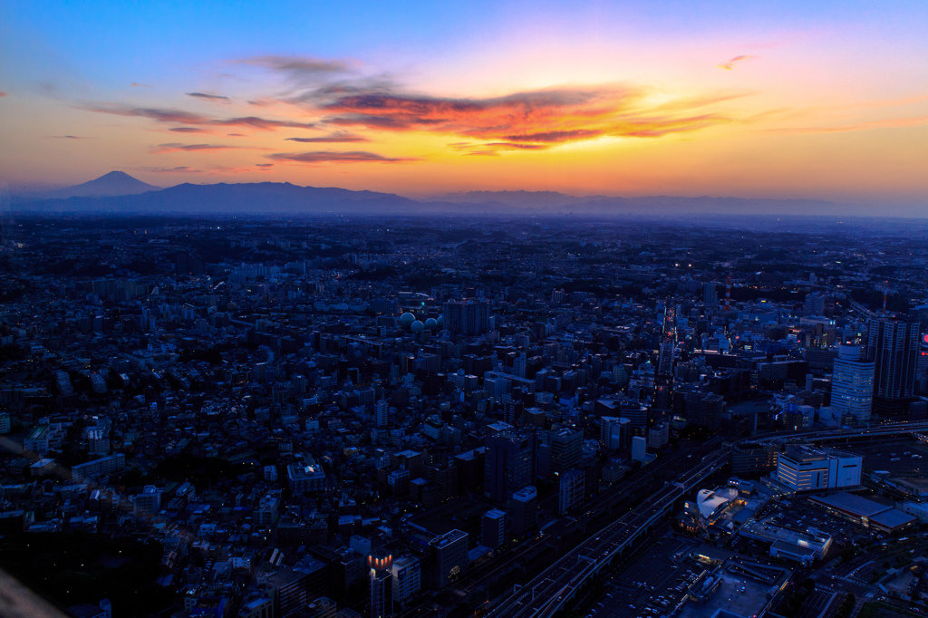 しばし、夕日に魅せられて