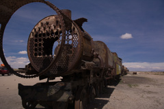 列車の墓場にて